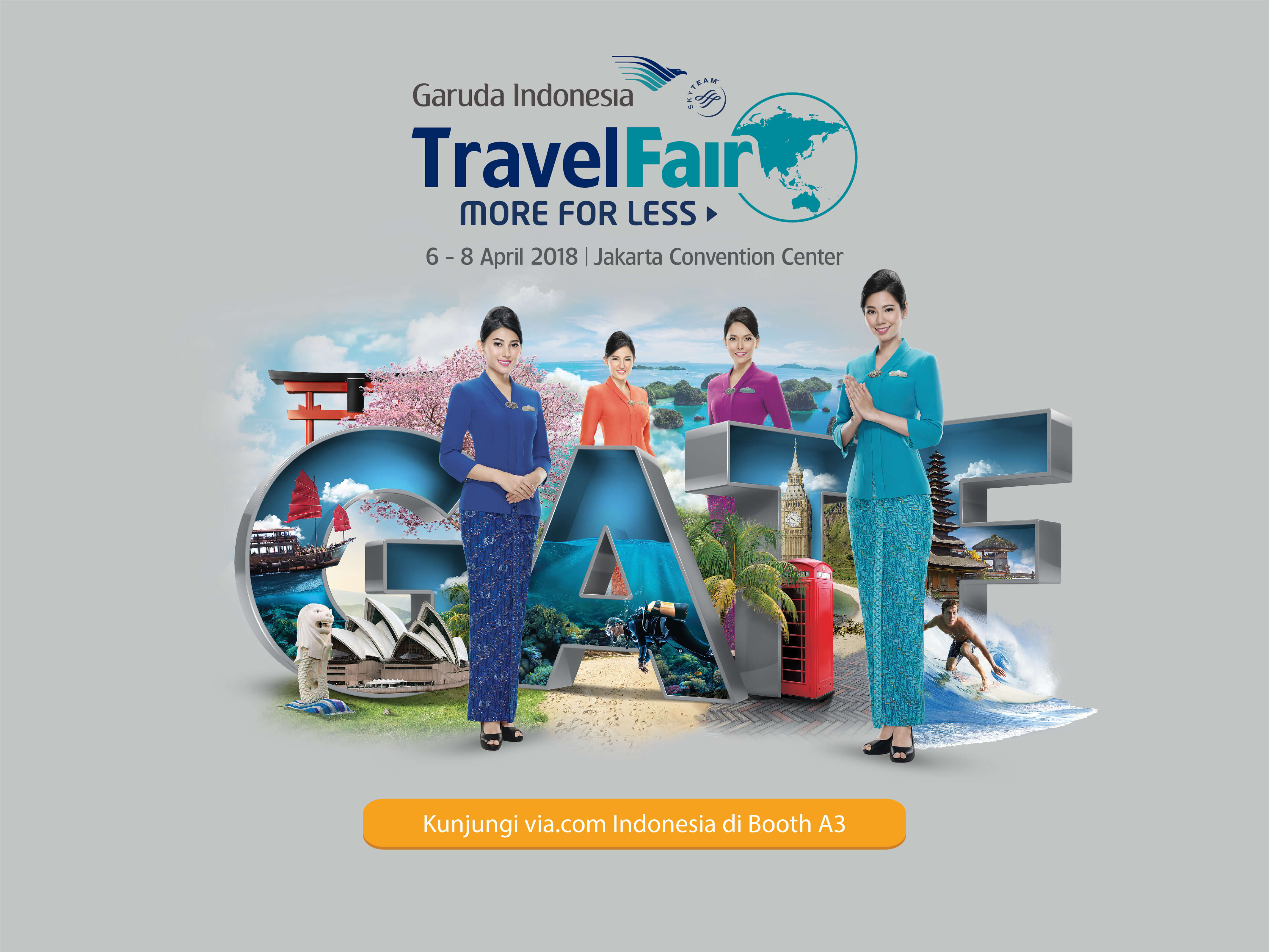 Tips Berburu Tiket Pesawat di Garuda Indonesia Travel Fair 2018!