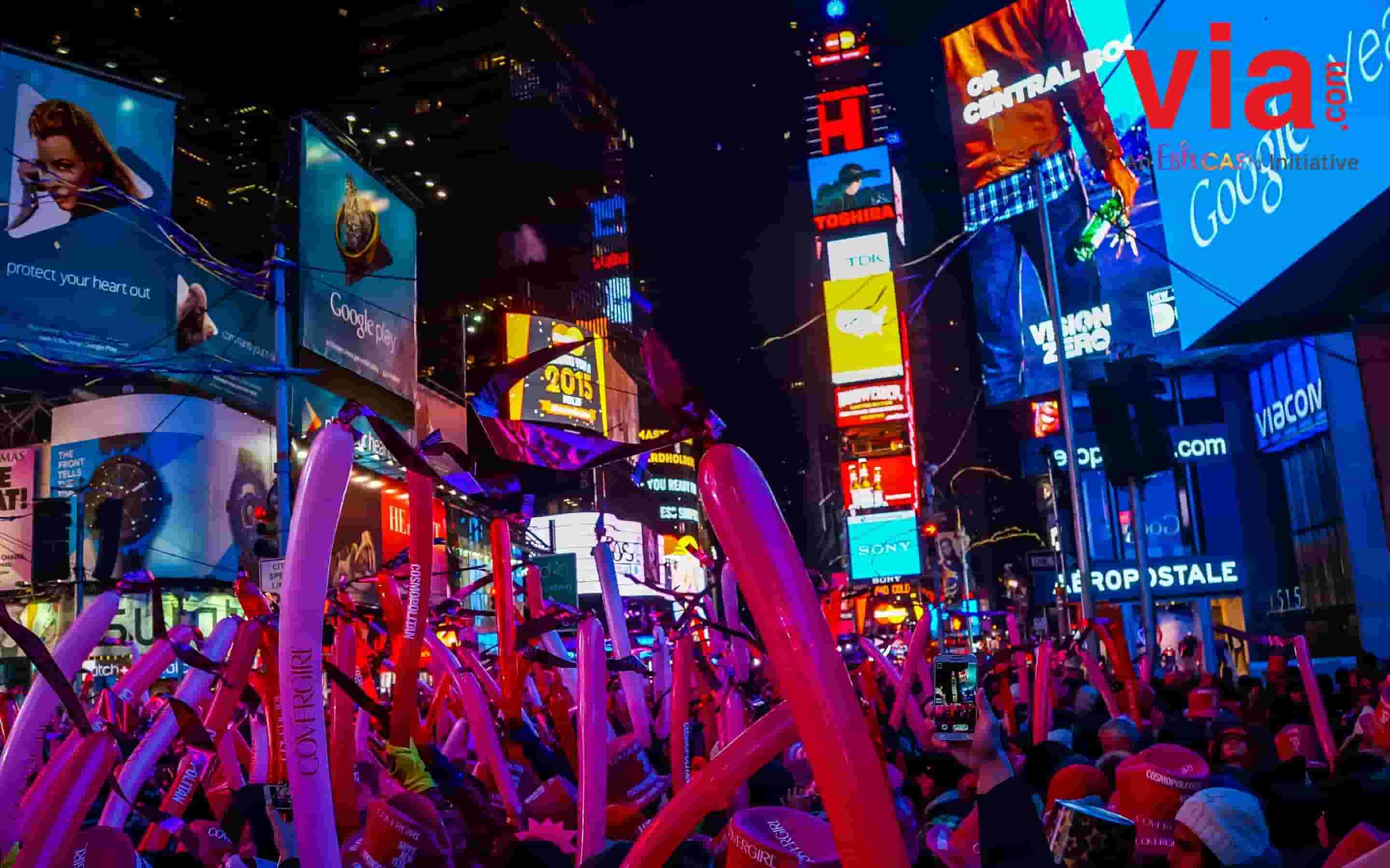 Serunya Tahun Baruan di Times Square New York
